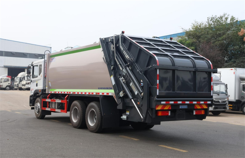 國六東風華神后雙橋壓縮垃圾車